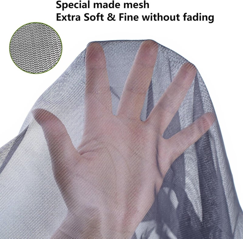 Pamir 4pack Mosquito Head Net Mesh, Bug Net for Head, Hats with Netting for Men Women,Insect Shield Face Mask Cover for Camping, Hiking, Fishing, Gardening - Image 4